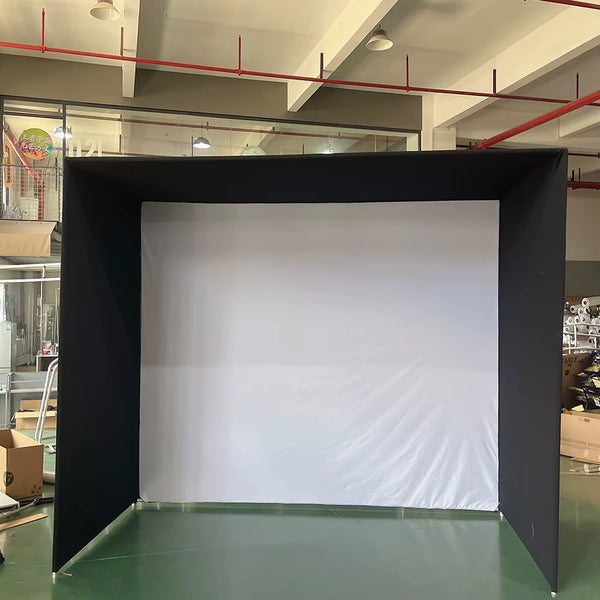 Golf Simulator Enclosure Cage with Impact Netting – 10, 12 & 14 Ft