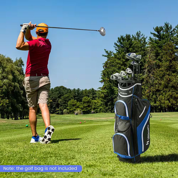 Men's 9-Piece Complete Golf Club Set - Driver, Fairway Wood, Hybrid & Irons